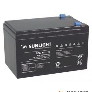 Μπαταρία 12V 12Ah UPS μολύβδου επαναφορτιζόμενη SPA12-12 SUNLGHT